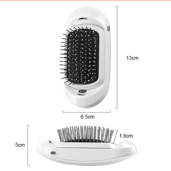 Escova ÍonsNegative - AntiFrizz e crescimento capilar + BRINDE!