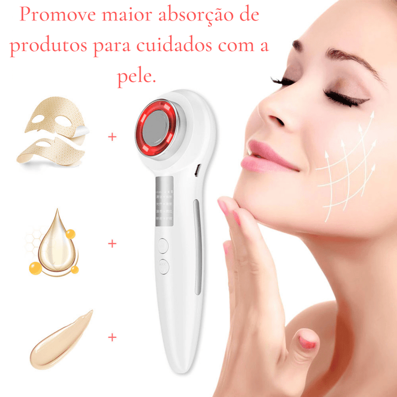 Aparelho rejuvenescedor: anti rugas e anti sinais.