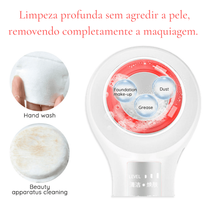 Aparelho rejuvenescedor: anti rugas e anti sinais.