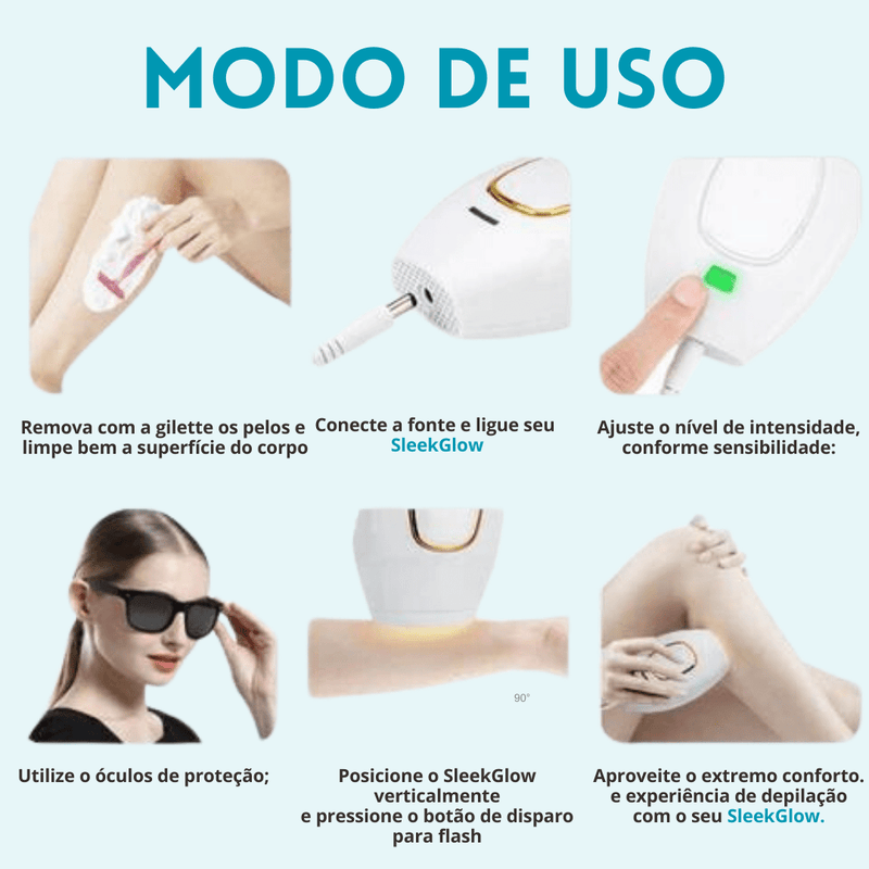 SleekGlow + Óculos de proteção UV GRÁTIS