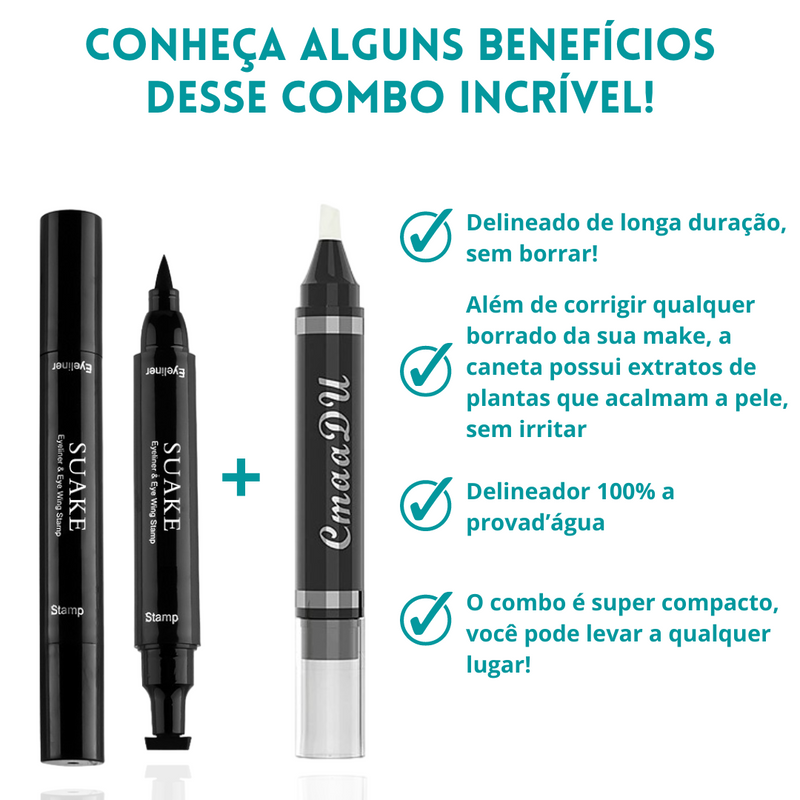 Eyeliner + Caneta corretora GRÁTIS